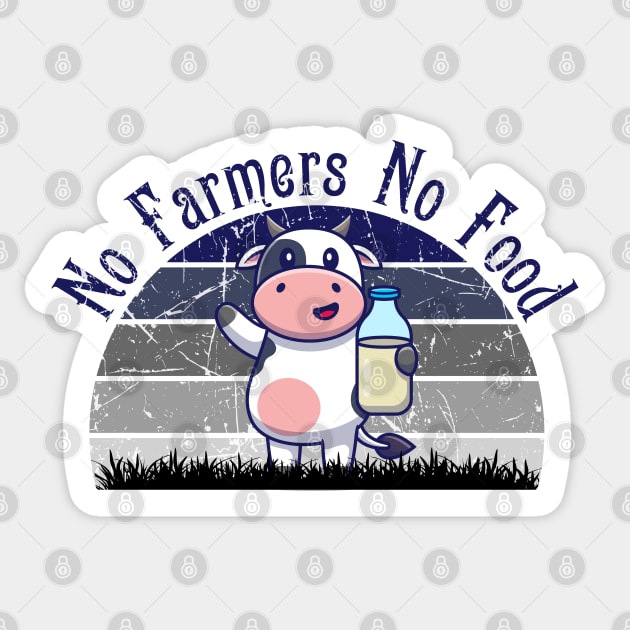 No farmers No food no funny Sticker by teesvira